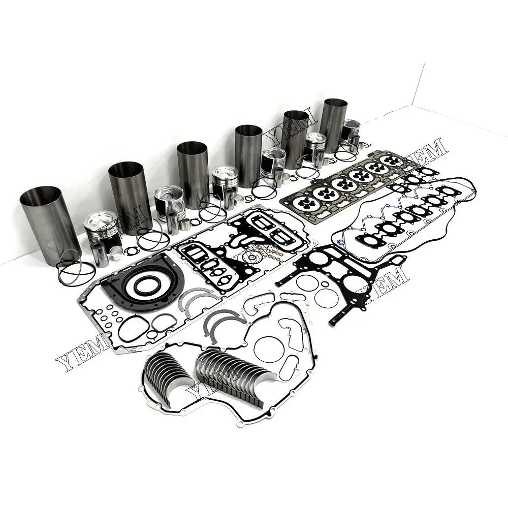 competitive price Cylinder Liner Kit With Engine Gasket Set Bearing Kit For Caterpillar C7.1-CR excavator engine part YEMPARTS