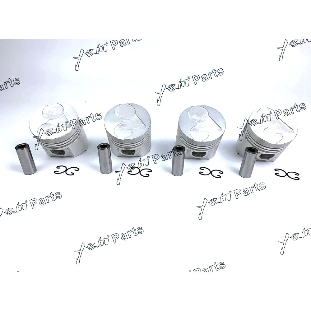 YEM Engine Parts Pistons Set STD 80mm For Kubota V1903 x4 PCS Engine Parts For Kubota