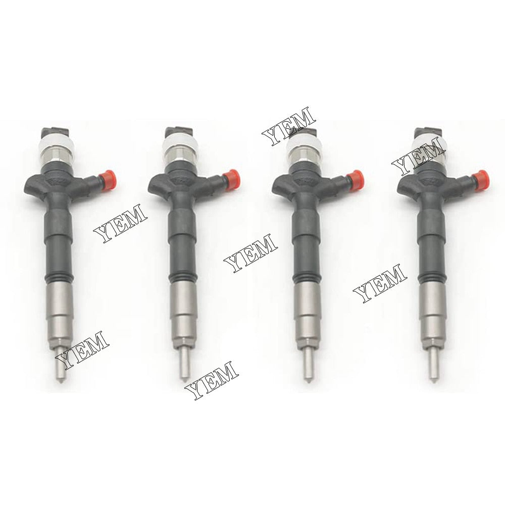 YEM Engine Parts 23670-0L050 4pcs Fuel Injectors For Denso Toyota Hilux Hiace KUN26 D4D 1KD-FTV For Toyota