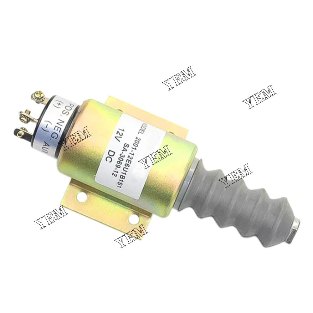 YEM Engine Parts 2001-12E6U1B1S1 SA-3069 12V Shutoff Stop Solenoid Valve For Cummins Engine For Cummins