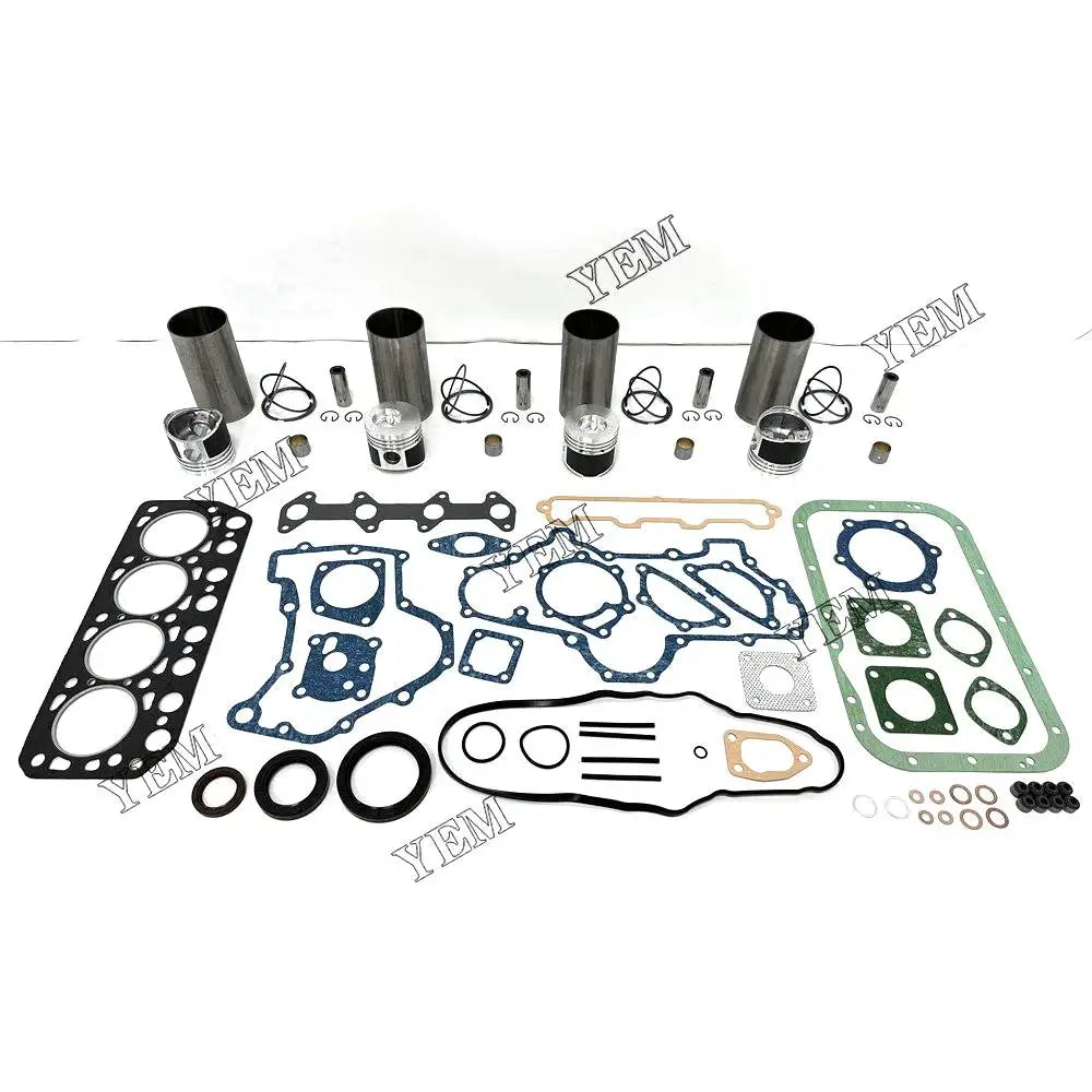 4X High performanceOverhaul Kit With Gasket Set For Mitsubishi K4E-DI Engine YEMPARTS