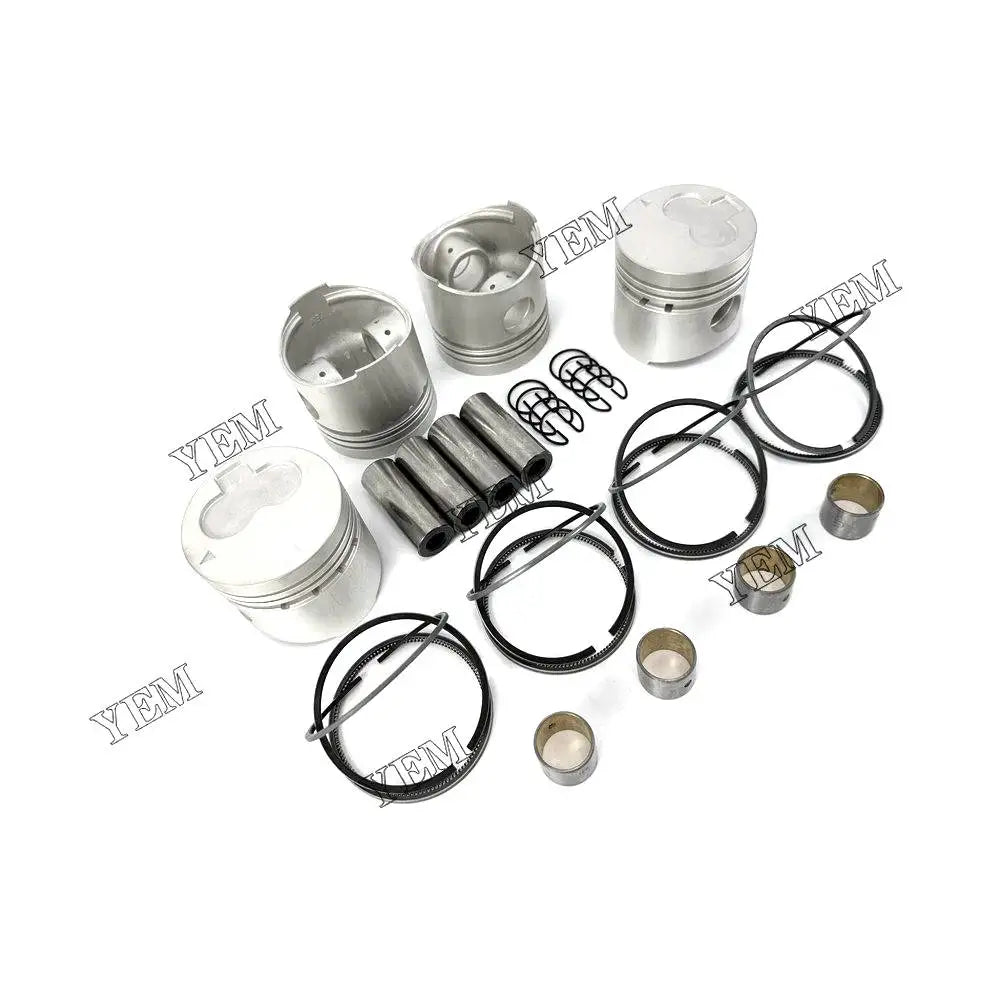 4X High performancePiston With Rings For Mitsubishi K4E-IDI Engine YEMPARTS