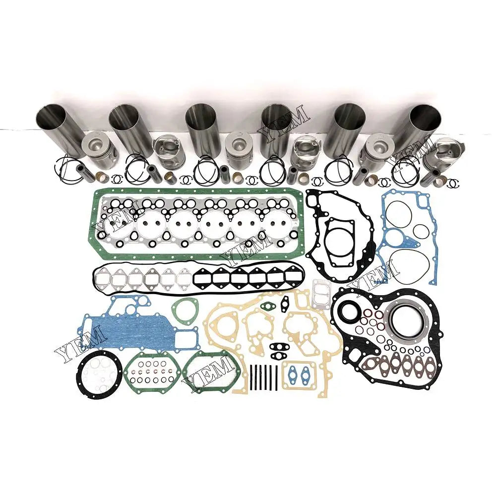 1 year warranty For Isuzu Repair Kit With Piston Rings Liner Gaskets 6D34 engine Parts YEMPARTS