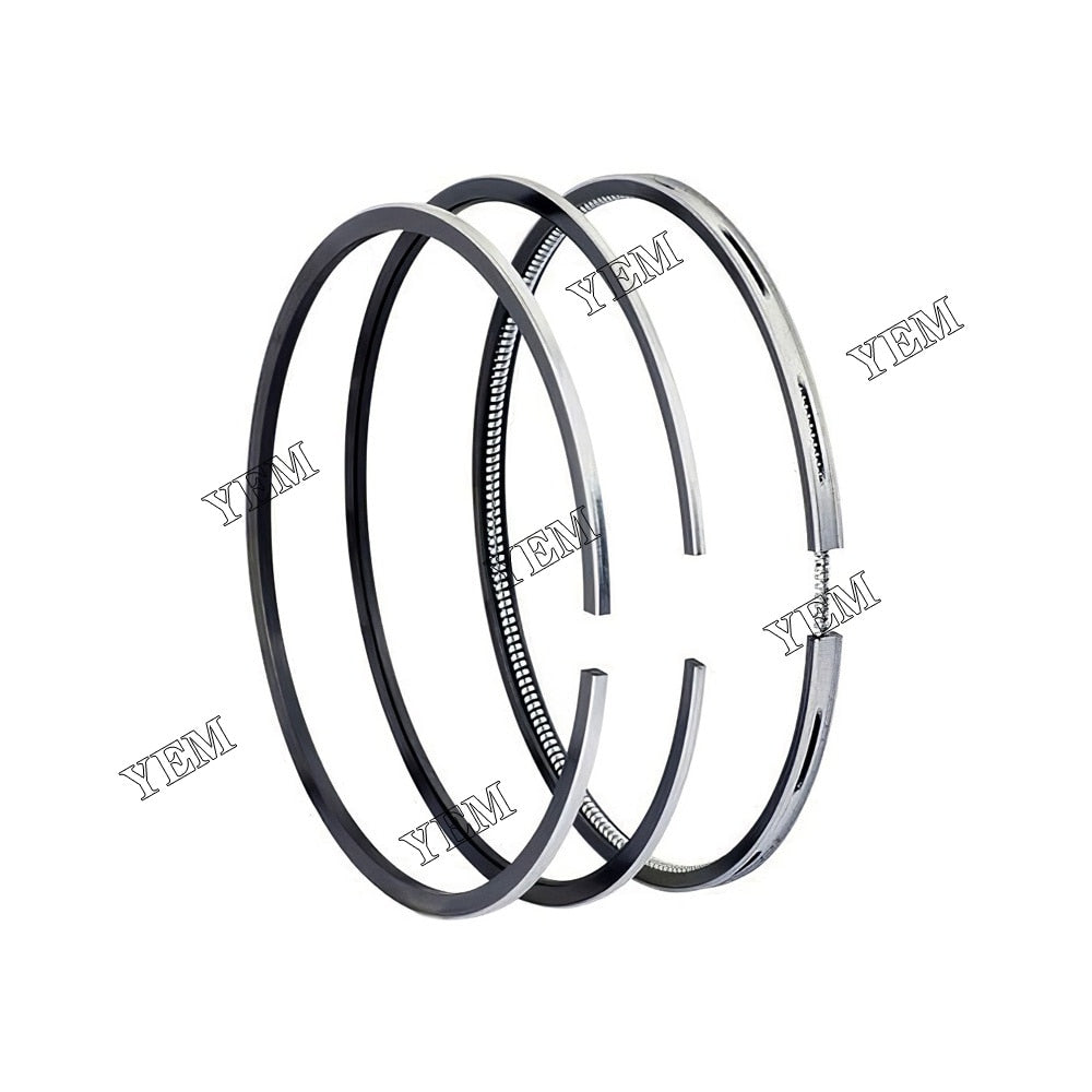 YEM Engine Parts 3 Sets Piston Ring Set For Yanmar Excavator Forklift 3TNV88 3TNV88-GGE STD For Yanmar