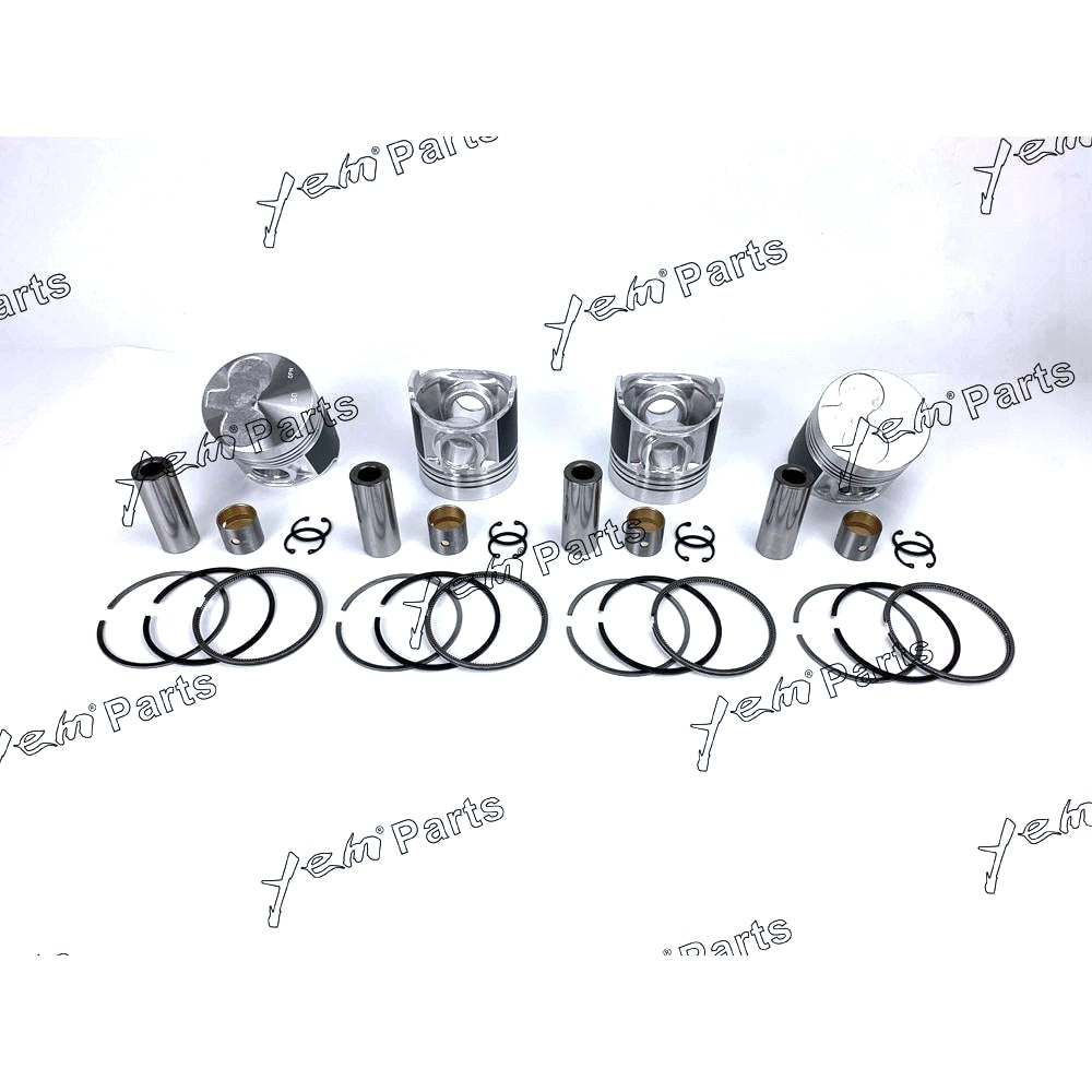 YEM Engine Parts 1 Sets STD Piston (Pin & clip) & Ring For SHIBAURA N844LT N844T N844LT-D Engine For Shibaura