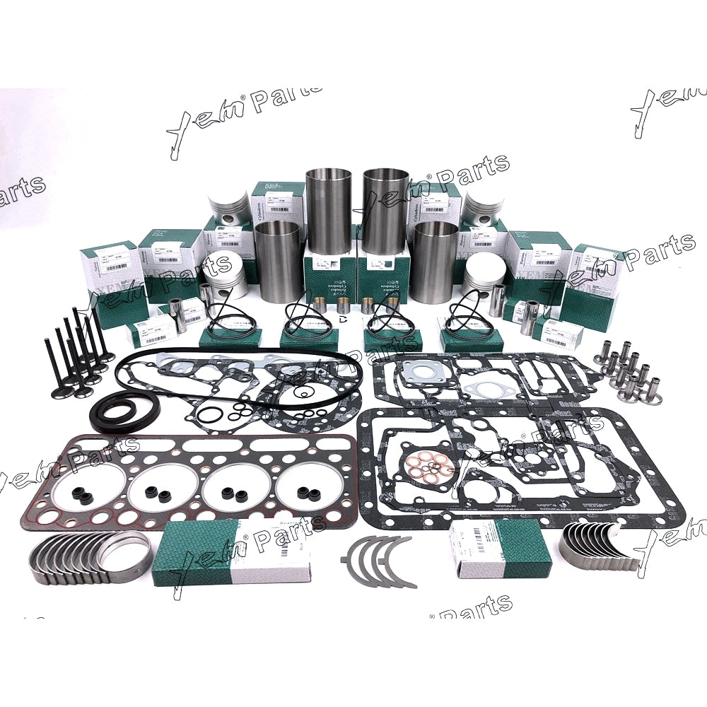 YEM Engine Parts Overhaul Engine Rebuild Kit For Kubota V1702 V1702B Engine Bobcat 743 733 For Kubota