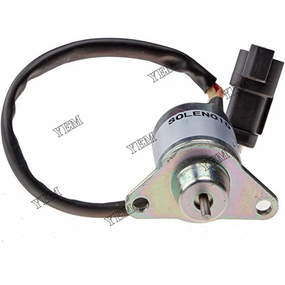 YEM Engine Parts Fuel Stop Solenoid 1500-3076, 1500-3024 12V Fit For Yanmar Engine For Yanmar