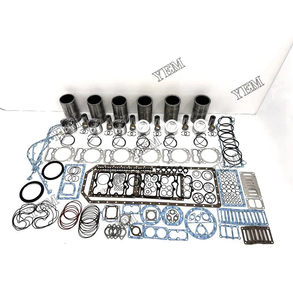 6X High performanceOverhaul Kit With Gasket Set For Mitsubishi S6B3 Engine YEMPARTS