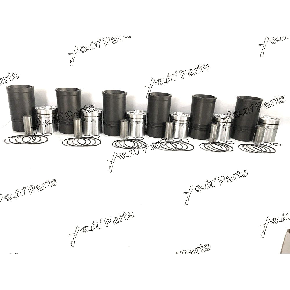 YEM Engine Parts For Cummins NT855 Engine 6 Cyl Piston 3017348 & Ring Kit,Cylinder Liner 213740 For Cummins