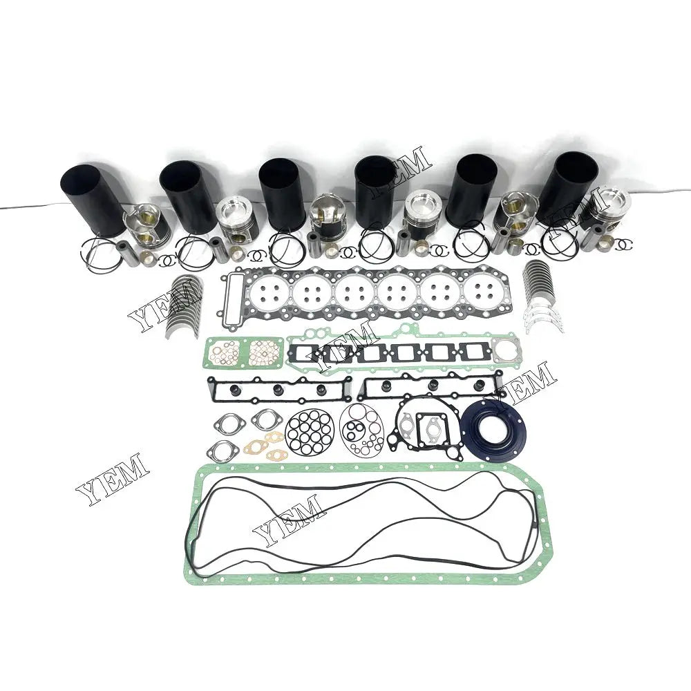 competitive price Engine Overhaul Kit With Full Gasket Set Bearing For Mitsubishi 6M60 excavator engine part YEMPARTS