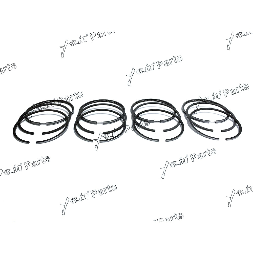 YEM Engine Parts 4 Sets For Kubota V3300 Engine STD Piston Rings Set Kit 98mm For Kubota