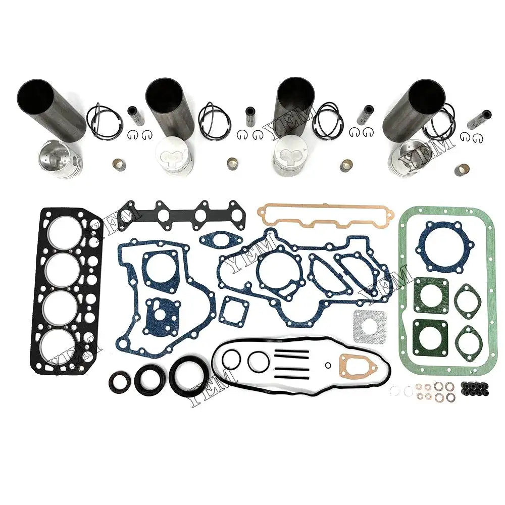 4X High performanceOverhaul Kit With Gasket Set For Mitsubishi K4E-IDI Engine YEMPARTS