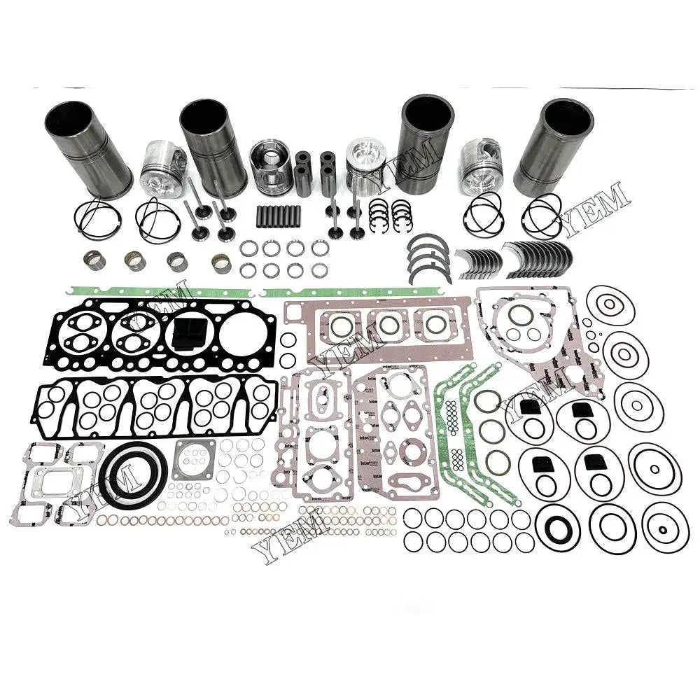 4X High performanceOverhaul Rebuild Kit With Gasket Set Bearing-Valve Train For Volvo D5A-T Engine YEMPARTS