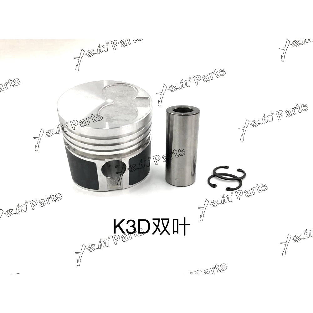 YEM Engine Parts Pistons Set Oversize 73mm (+0.50mm) For MITSUBISHI K3D x3 PCS (MM436618) Engine Parts For Mitsubishi