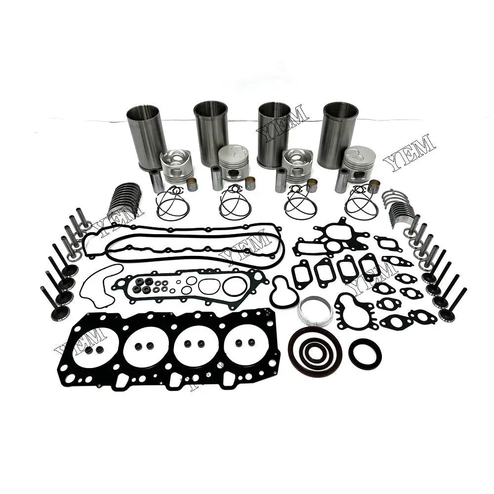 1 year warranty For Toyota Overhaul Rebuild Kit With Piston Rings Liner Bearing Valves Head Gasket Set 1KZ engine Parts YEMPARTS