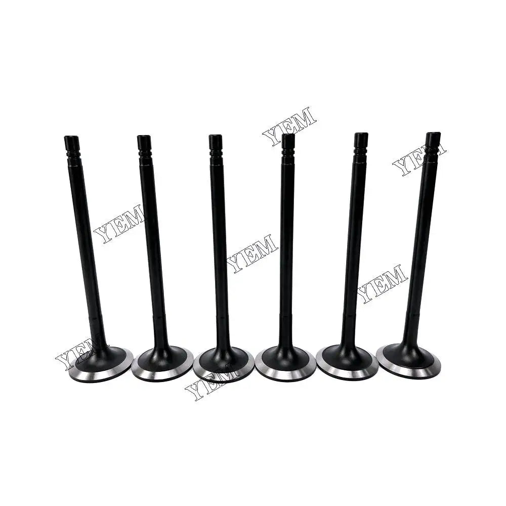 1 year warranty For Mitsubishi Exhaust Valve S6A2 engine Parts (6pcs) YEMPARTS