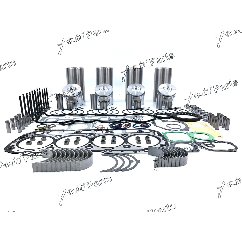 YEM Engine Parts STD Rebuild Kits Liner Piston Full Gasket Set Bearing For Yanmar 4TNV94 4TNV94L For Yanmar