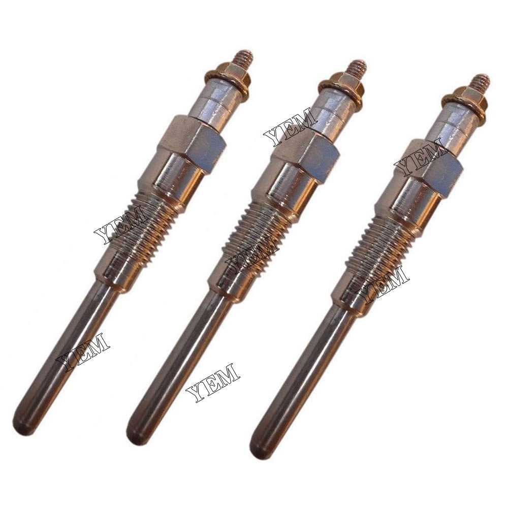 YEM Engine Parts 3PCS Glow Plugs 16851-65510 For Kubota D722 D902 D905 D1005 D1105 V1505 V1305 For Kubota