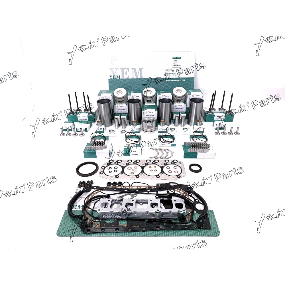 YEM Engine Parts For Isuzu 4JB1 2.8L Engine Rebuild Kit For Mustang Bobcat 843 853 1213 960 2060 For Isuzu
