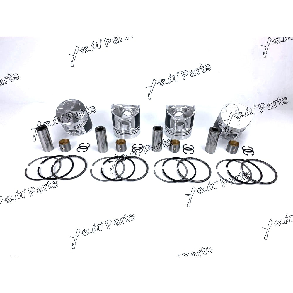 YEM Engine Parts 1 Sets STD Piston (Pin & clip) & Ring For SHIBAURA N844LT N844T N844LT-D Engine For Shibaura