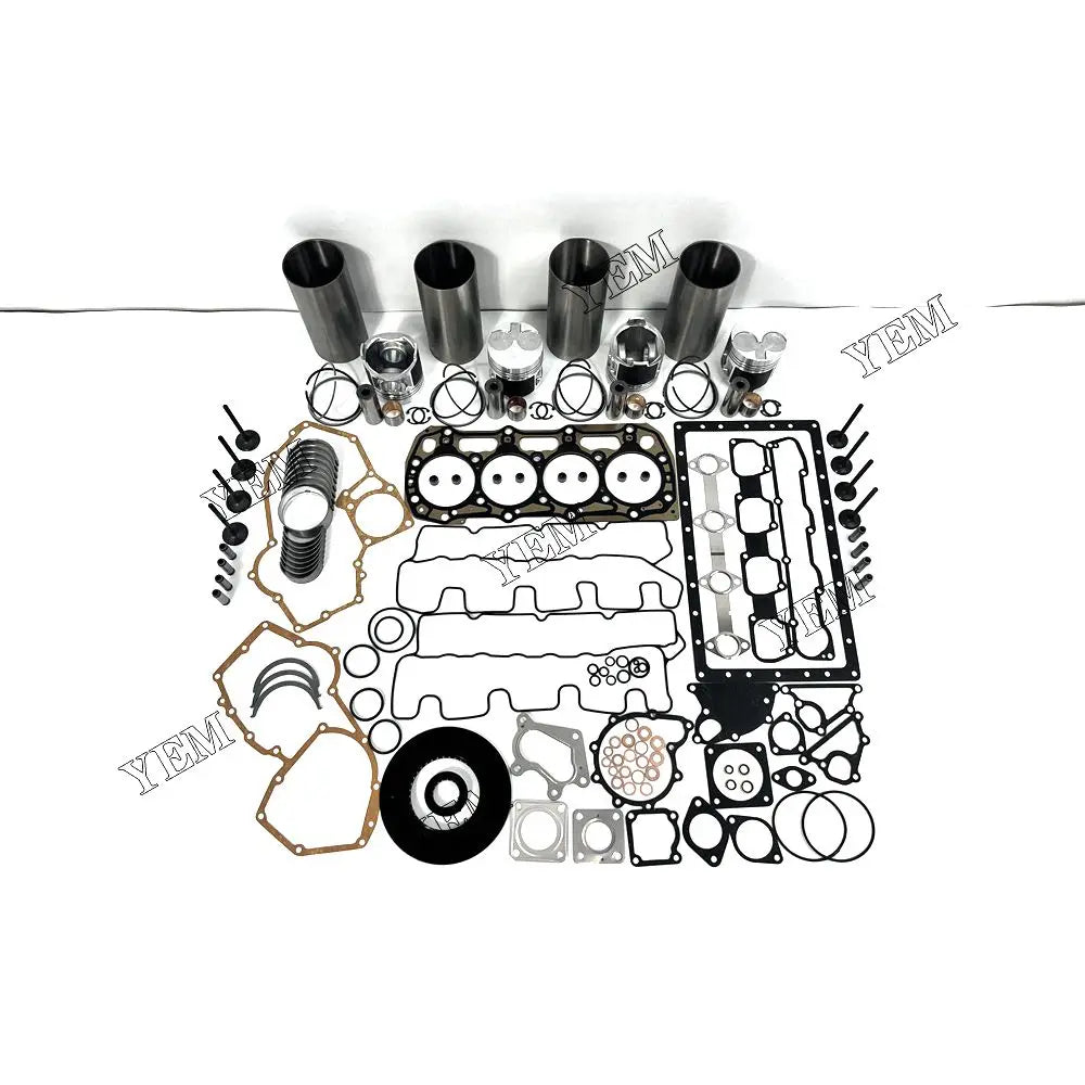 competitive price Engine Overhaul Rebuild Kit With Gasket Bearing Valve Set For Perkins 404C-22 excavator engine part YEMPARTS