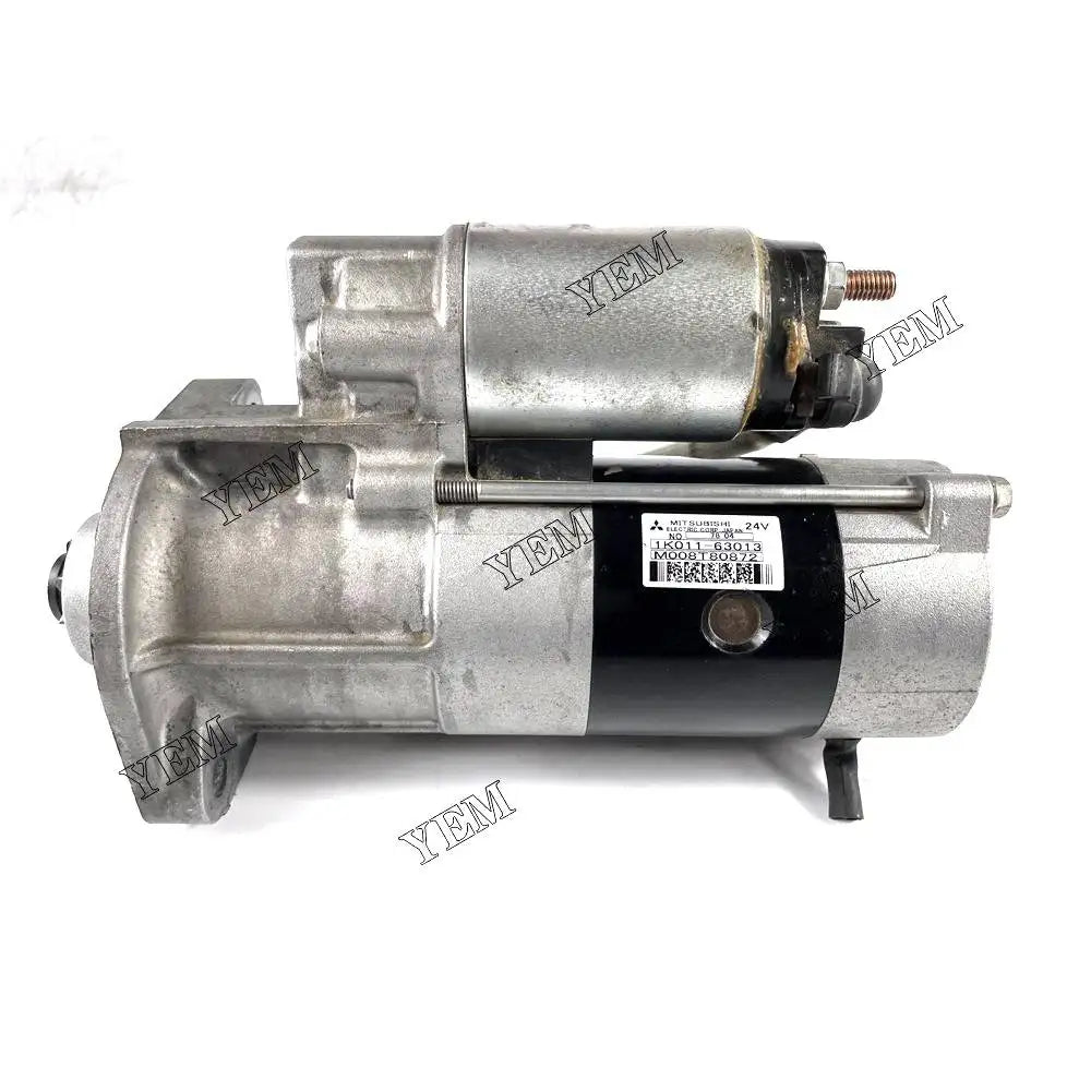 1 year warranty V3800-CR Starter Motor 1K011-63013 For Kubota engine Parts YEMPARTS