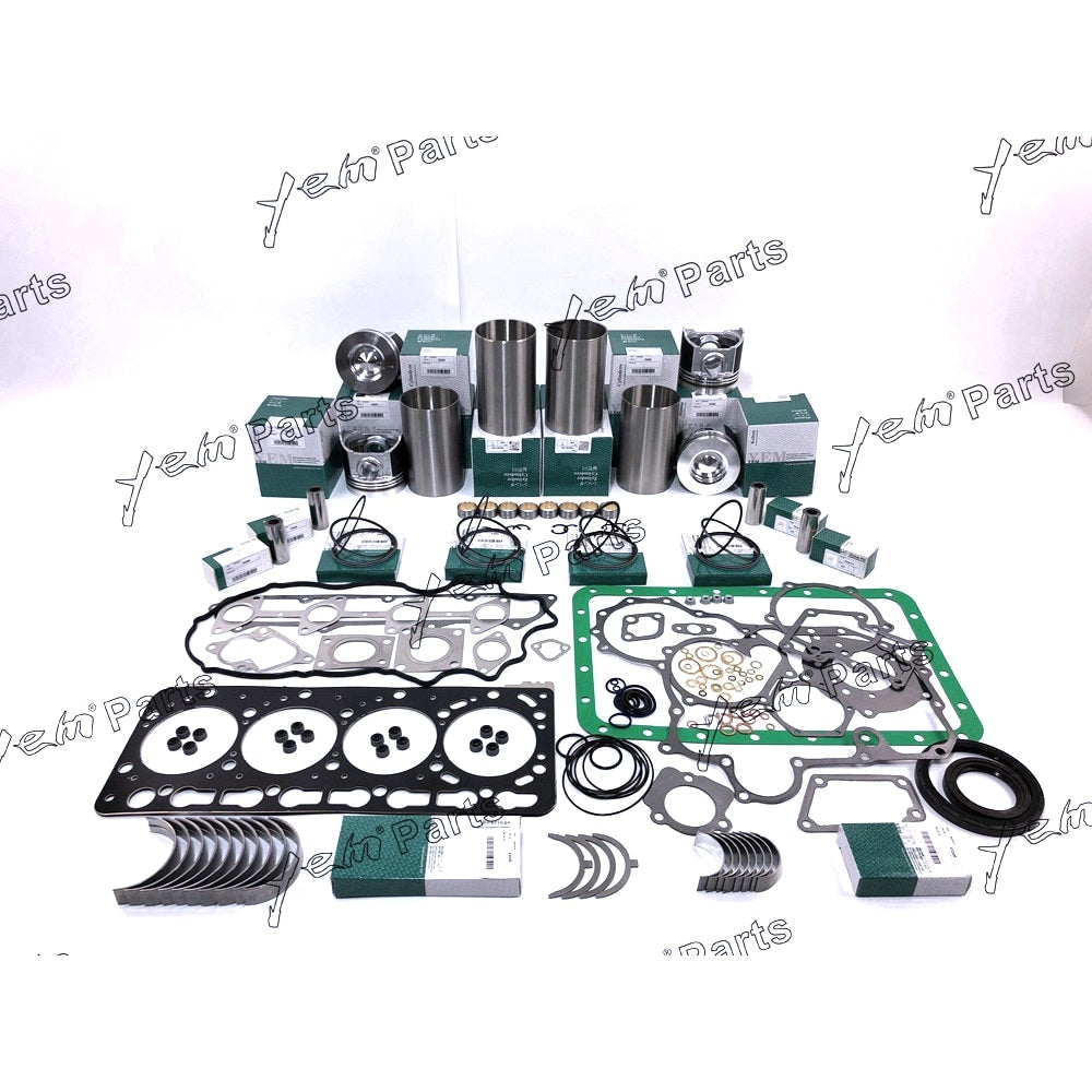 YEM Engine Parts V3300 Direct Injection Engine Rebuild Kit STD For Kubota BOBCAT S220 S250 S300 For Kubota
