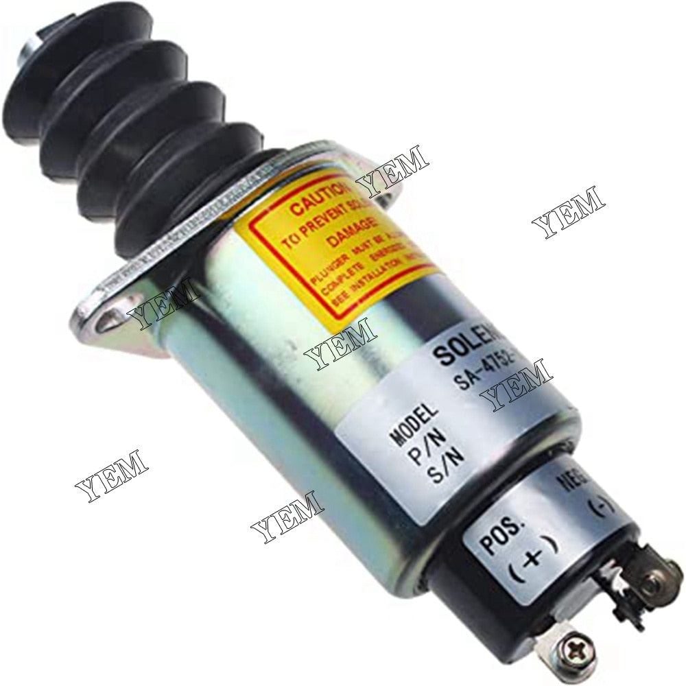 YEM Engine Parts Fuel Shutdown Solenoid 2003-12S7U1B2A SA-4752-12 12V 3 Terminals For Woodward For Other