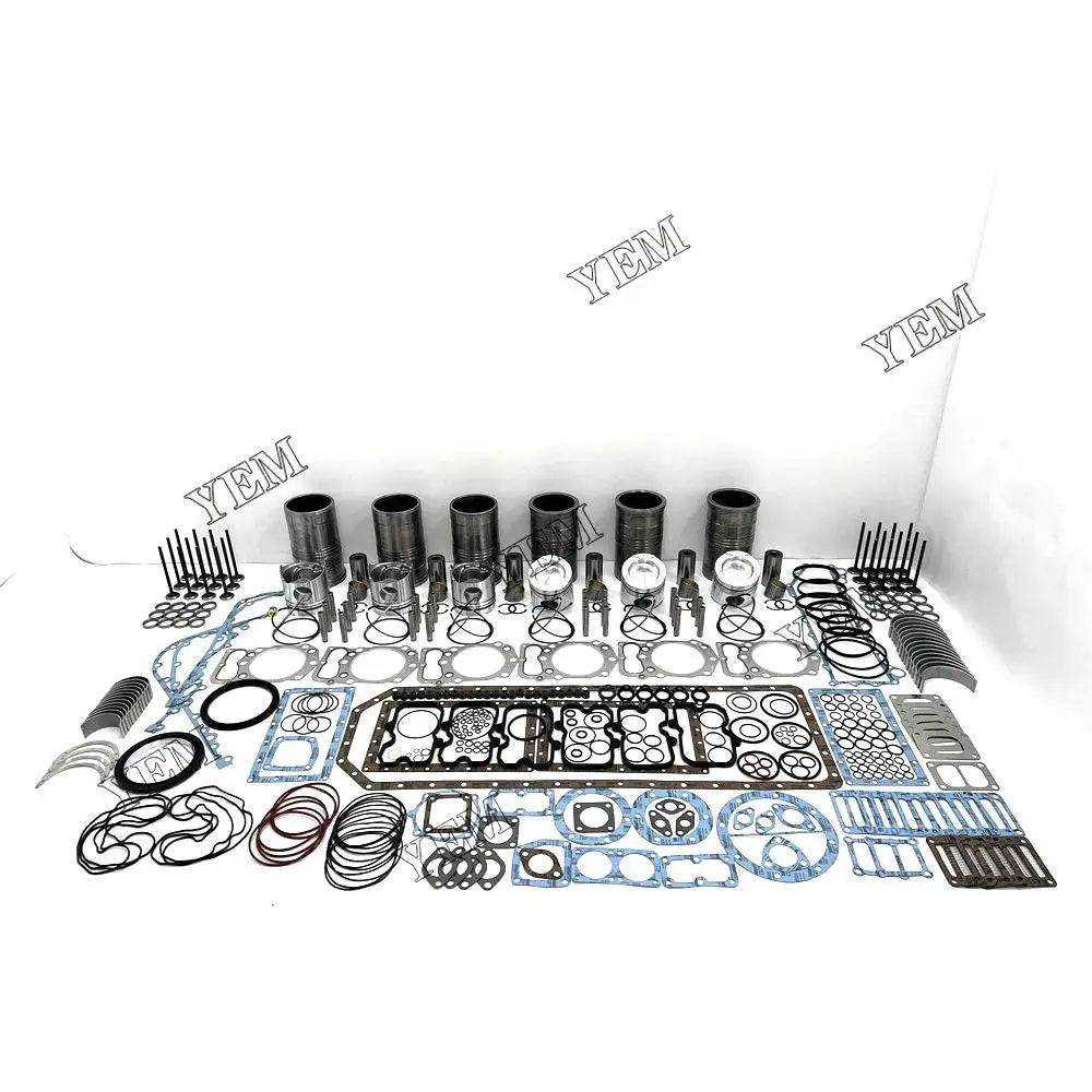 6X High performanceOverhaul Rebuild Kit With Gasket Set Bearing-Valve Train For Mitsubishi S6B3 Engine YEMPARTS