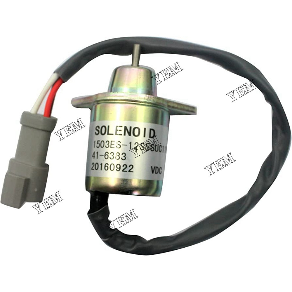 YEM Engine Parts Fuel Shutoff Solenoid 1503ES-12S5SUC11S For Yanmar 3TNE72 3TNA72 4TNE84 4TNE88 For Yanmar