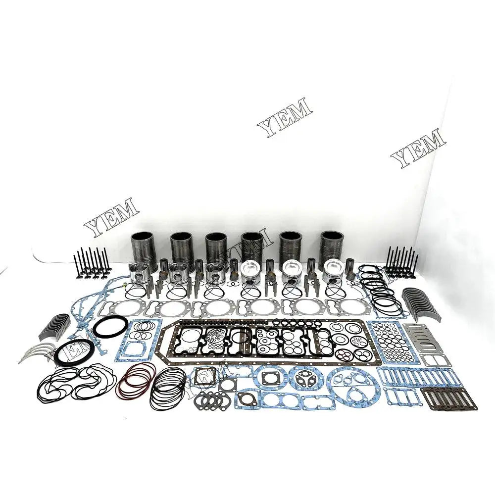 6X High performanceEngine Overhaul Rebuild Kit With Gasket Bearing Valve Set For Mitsubishi S6B3 Engine YEMPARTS