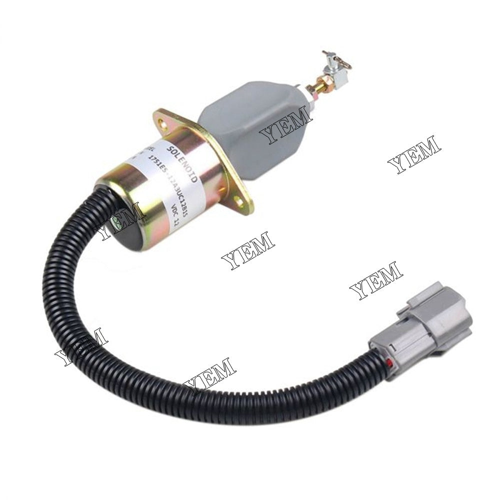 YEM Engine Parts For Yanmar Fuel Solenoid SA-4673-S 1751ES-12A3UC12B1S on Mini Excavator Tractor For Yanmar