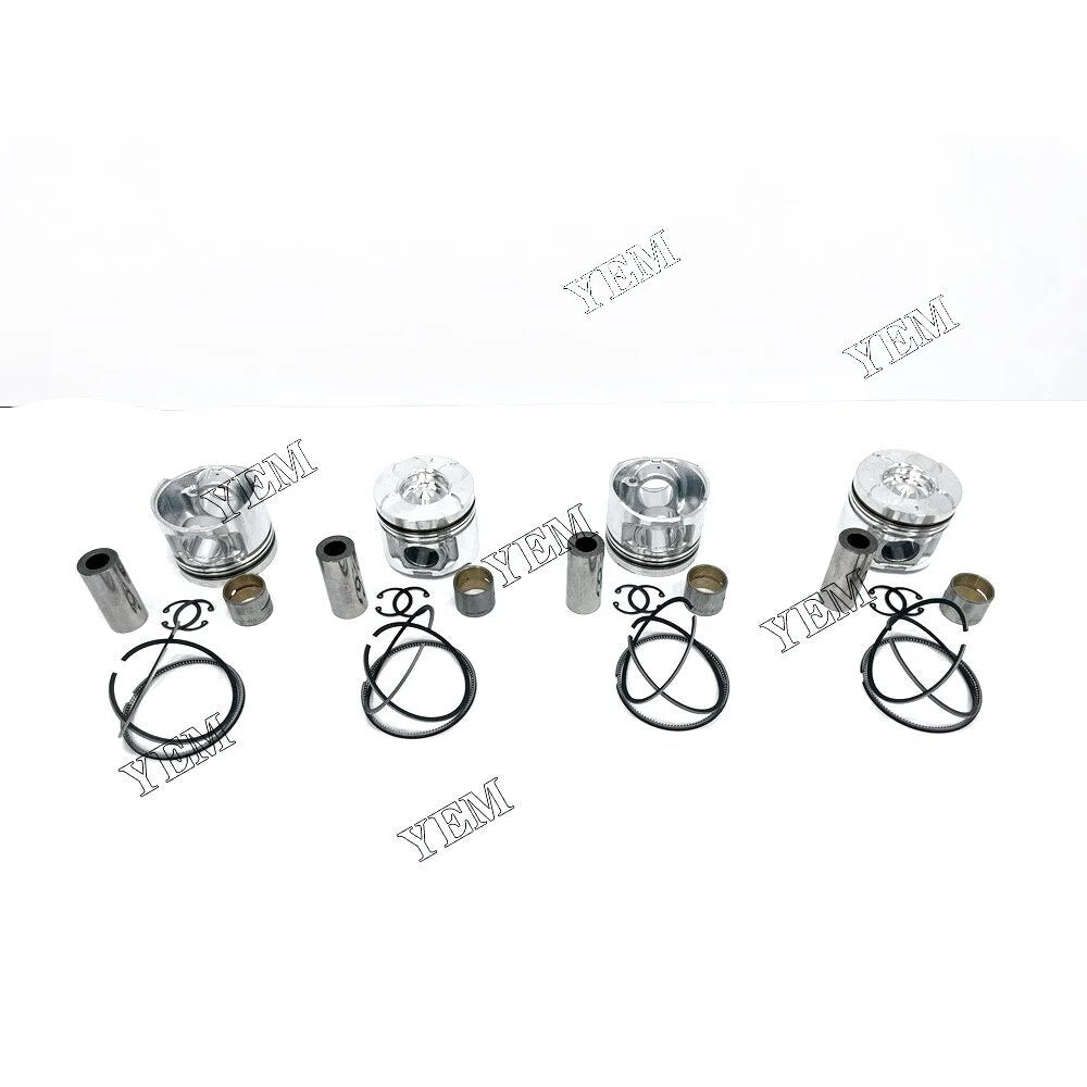 For Mitsubishi excavator engine 4D56 Piston With Rings YEMPARTS