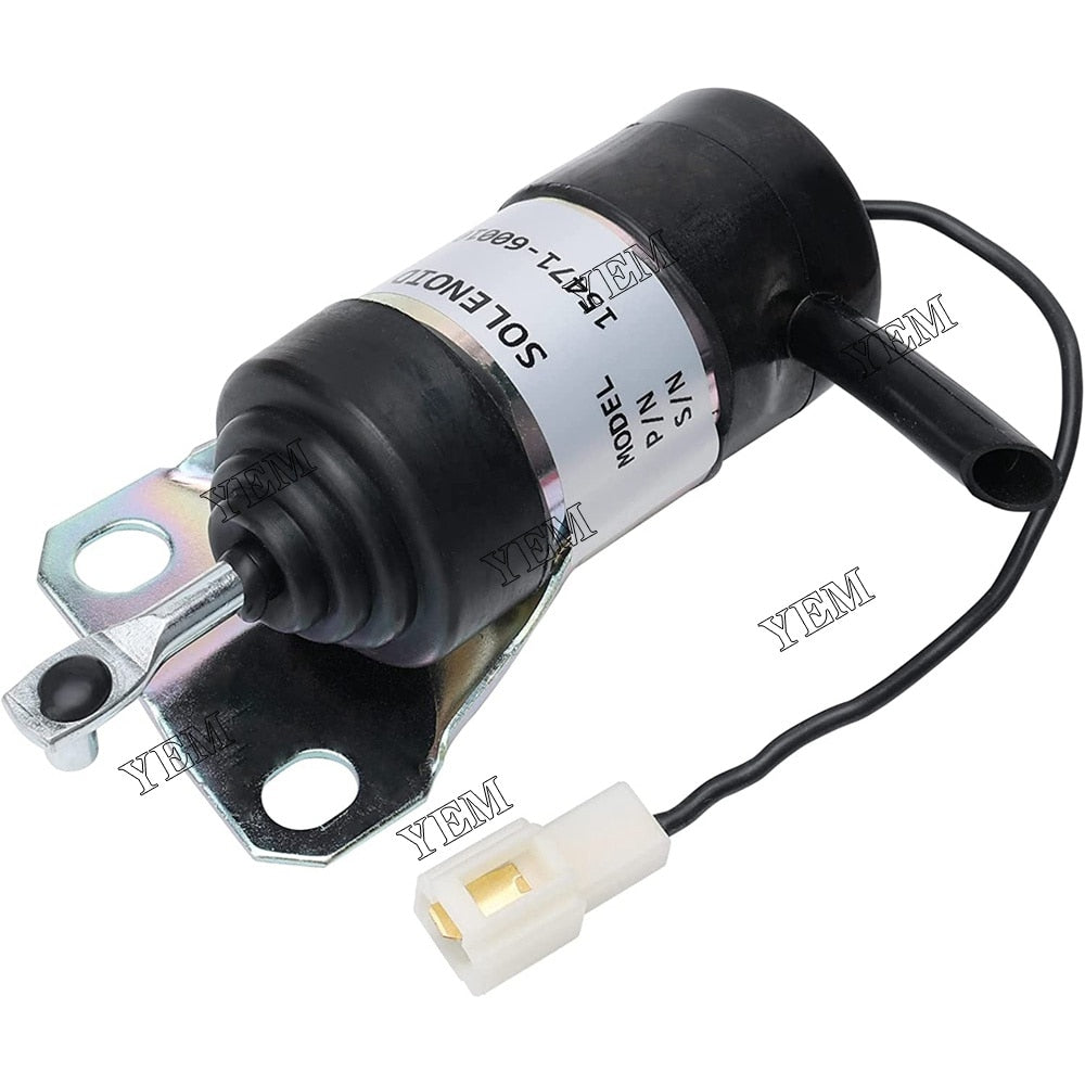 YEM Engine Parts 12V Fuel Shutdown Solenoid 052600-1001 For Denso Kubota KJ-S150 Mini G1700 G1800 For Kubota