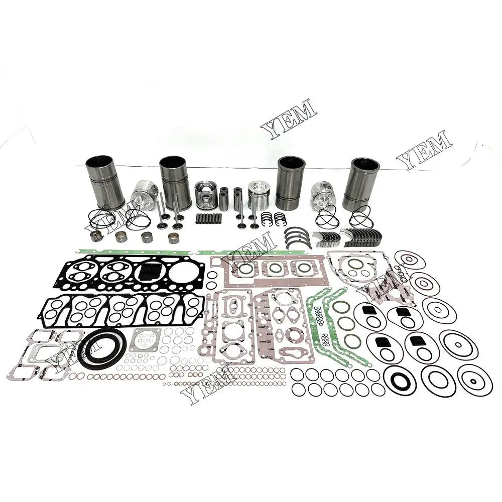 4X High performanceEngine Overhaul Rebuild Kit With Gasket Bearing Valve Set For Volvo D5A-T Engine YEMPARTS