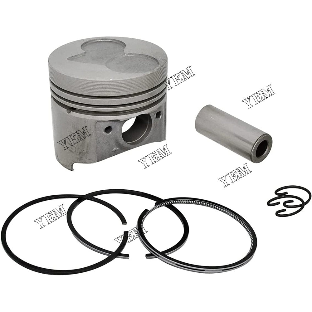 YEM Engine Parts 3 Sets Piston + Ring Kit STD 67mm 16851-21114 For Kubota D722 D722EBH D722B For Kubota