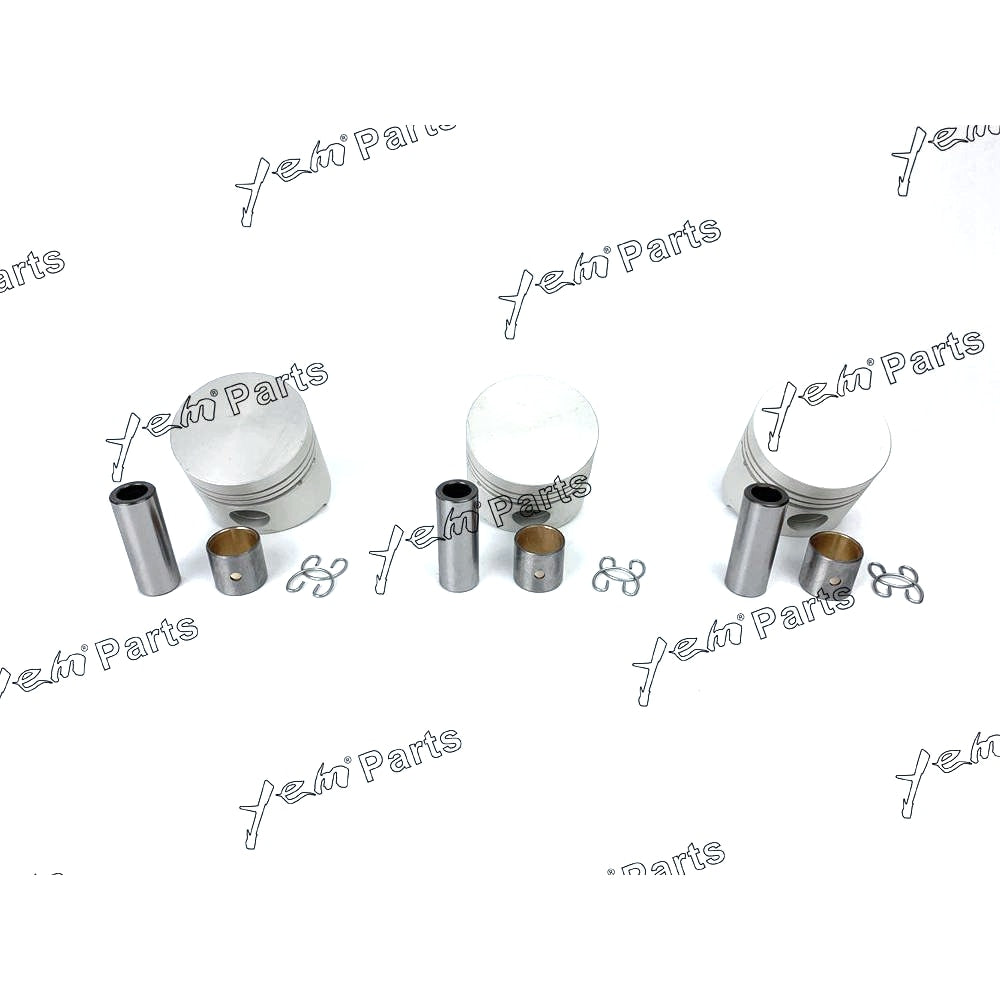 YEM Engine Parts Pistons Set STD 68mm For Kubota ZB500 / D750 x3 PCS Engine Parts For Kubota