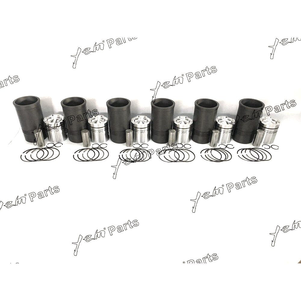 YEM Engine Parts For Cummins NT855 Engine 6 Cyl Piston 3017348 & Ring Kit,Cylinder Liner 213740 For Cummins