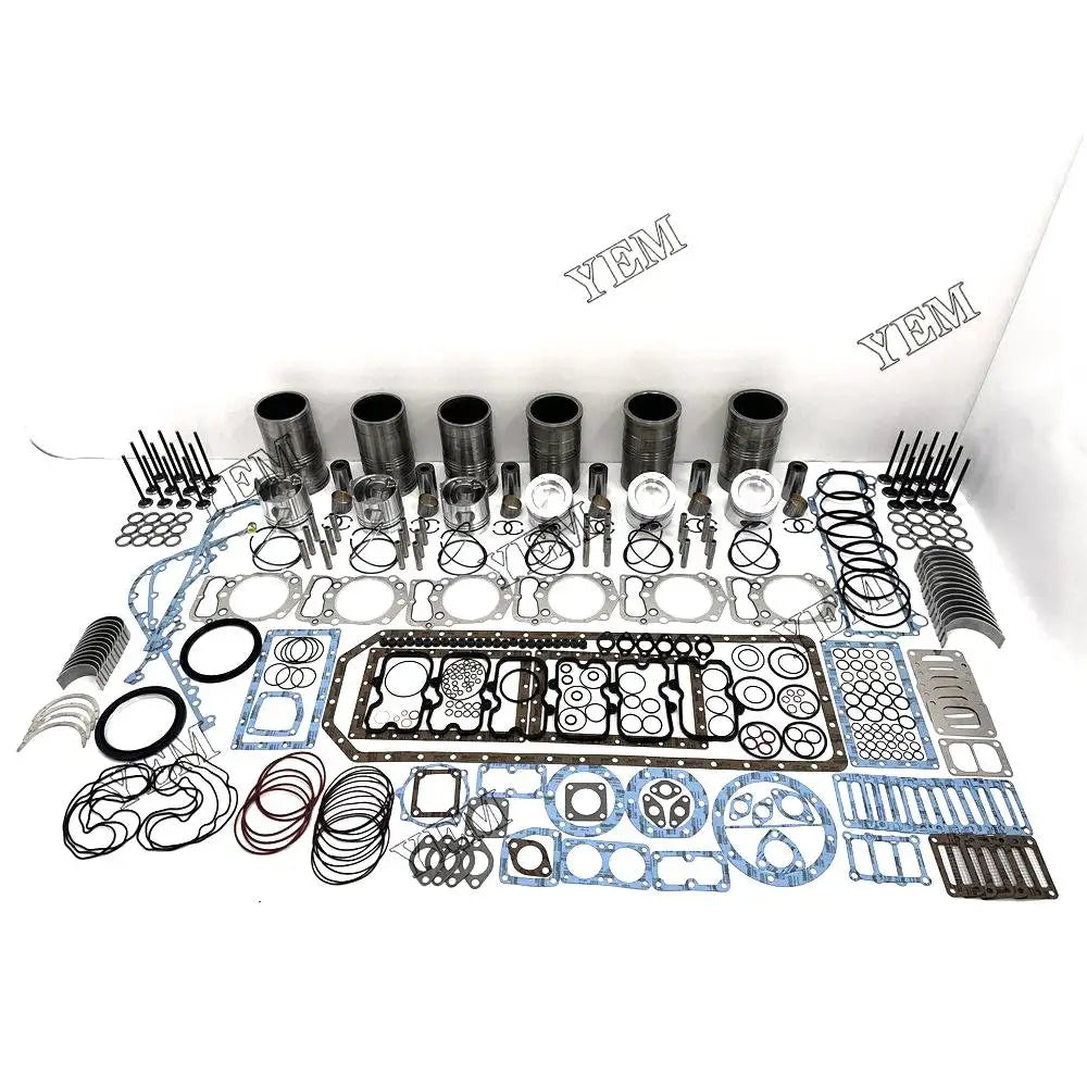 6X High performanceOverhaul Rebuild Kit With Gasket Set Bearing-Valve Train For Mitsubishi S6B3 Engine YEMPARTS