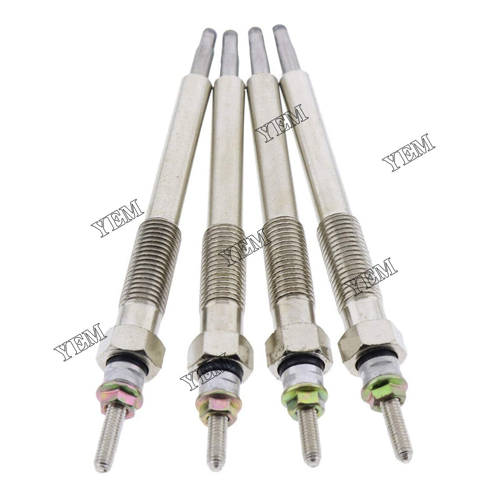 YEM Engine Parts 4X Glow Plug 6684850 For Kubota V2203 V2403 V2003T For Bobcat S130 S150 S160 T180 For Kubota