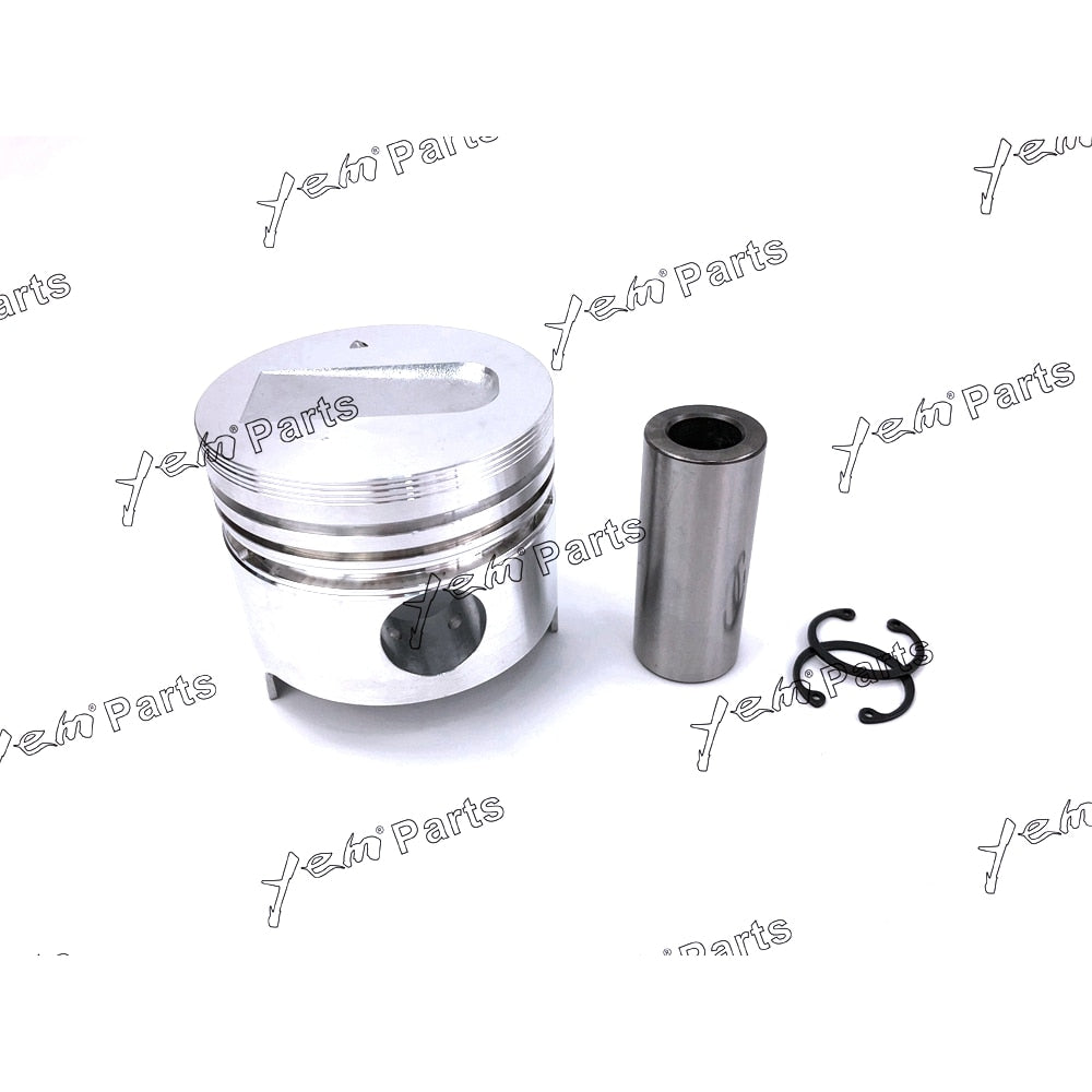 YEM Engine Parts Piston + Ring Oversize 78mm (+0.50) For Mitsubishi S3L x3PCS (31A17-07100, MM433921) Engine Parts For Mitsubishi