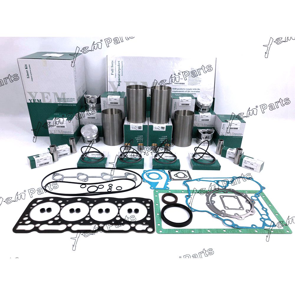 YEM Engine Parts V1305 V1305-B Overhaul Rebuild Kit For Kubota Engine Parts Ring Piston Bearing For Kubota