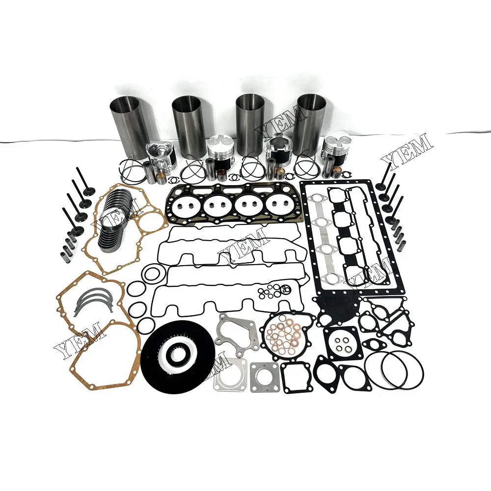 competitive price Engine Overhaul Rebuild Kit With Gasket Bearing Valve Set For Perkins 404C-22 excavator engine part YEMPARTS