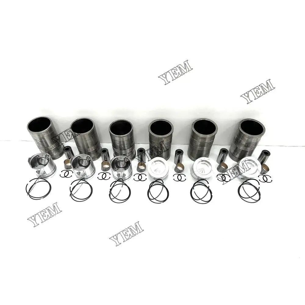 6X High performanceCylinder Liner Kit For Mitsubishi S6B3 Engine YEMPARTS