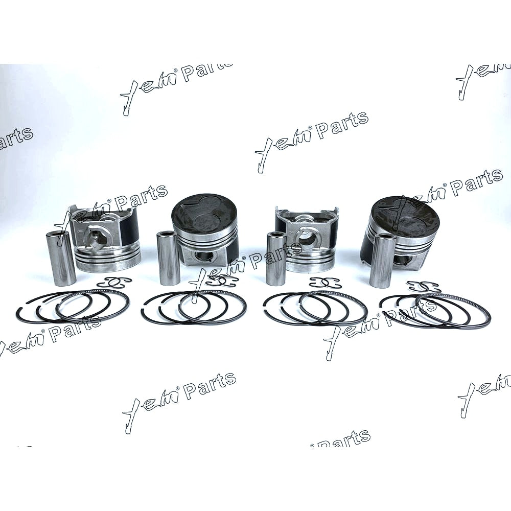 YEM Engine Parts Piston + Ring Kit 87mm STD For Kubota V2403 (1G796-2111,1G790-2105-3) x4 PCS Engine Parts For Kubota