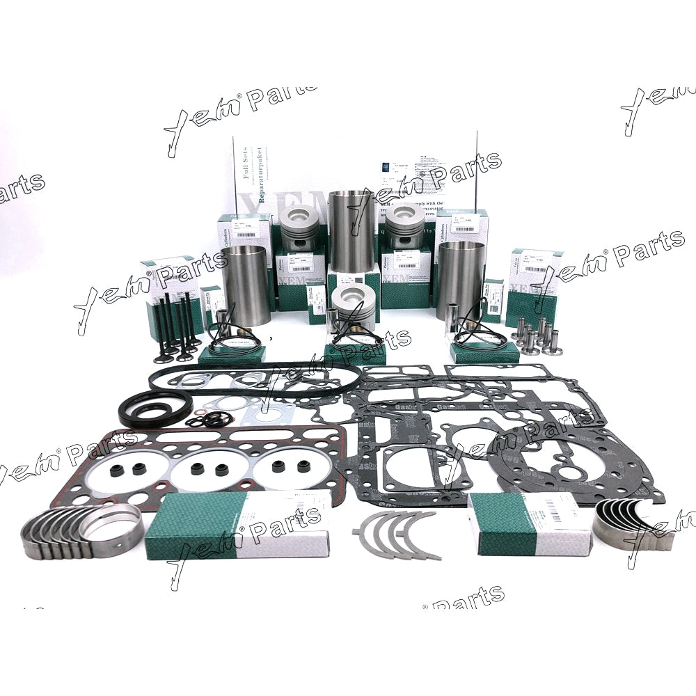 YEM Engine Parts Rebuild Kit For Kubota D1402 Engine L2550DT L2550 L2650DT L2650F W Valves For Kubota