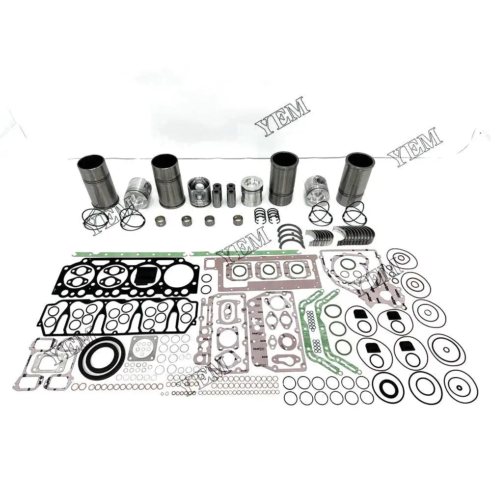 4X High performanceOverhaul Rebuild Kit With Gasket Set Bearing For Volvo D5A-T Engine YEMPARTS