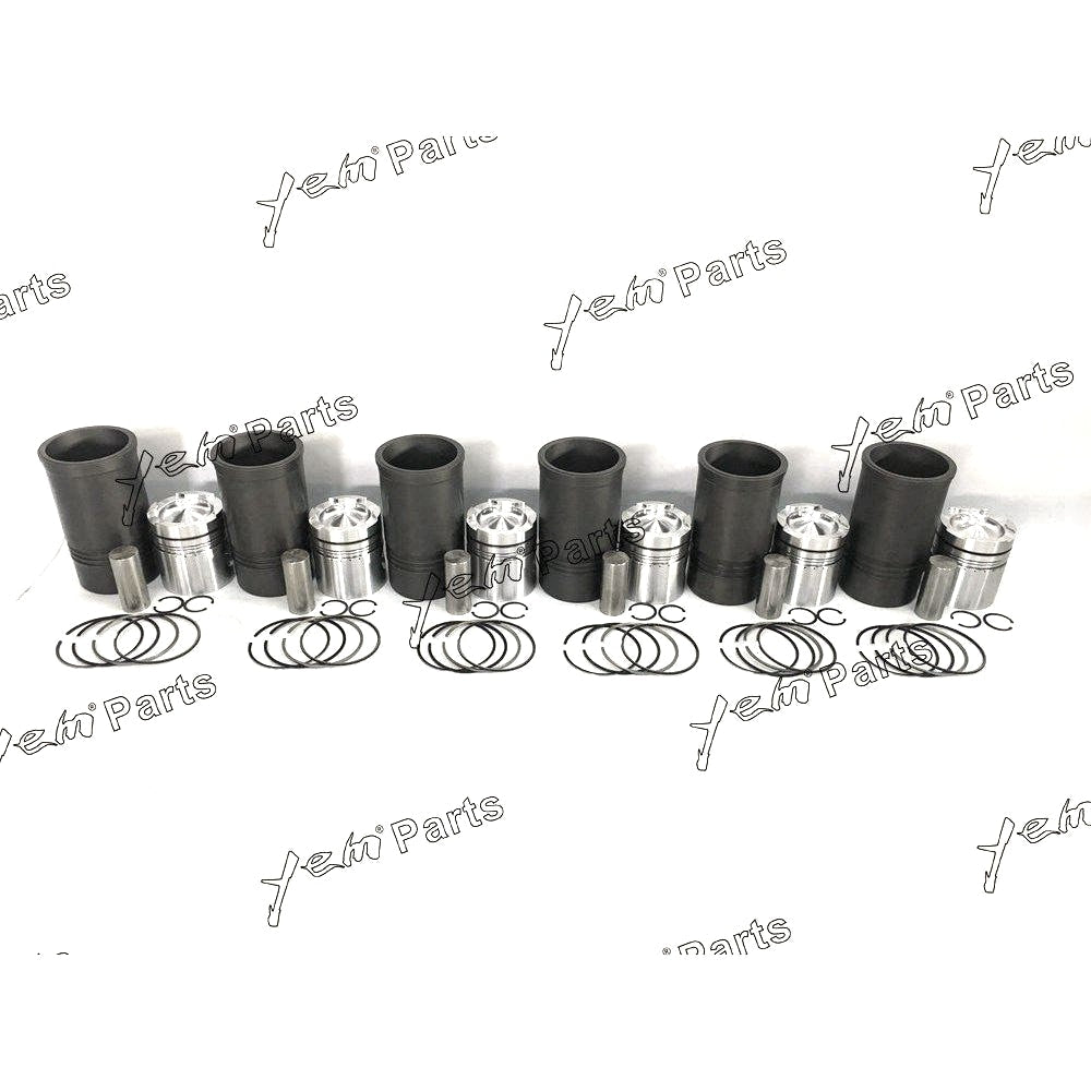 YEM Engine Parts For Cummins NT855 Engine 6 Cyl Piston 3017348 & Ring Kit,Cylinder Liner 213740 For Cummins