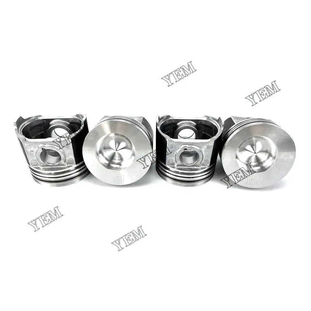 4X Part Number 1J801-21111 +0.5 Piston+0.5 For Kubota V2403 V2403-CR Engine YEMPARTS