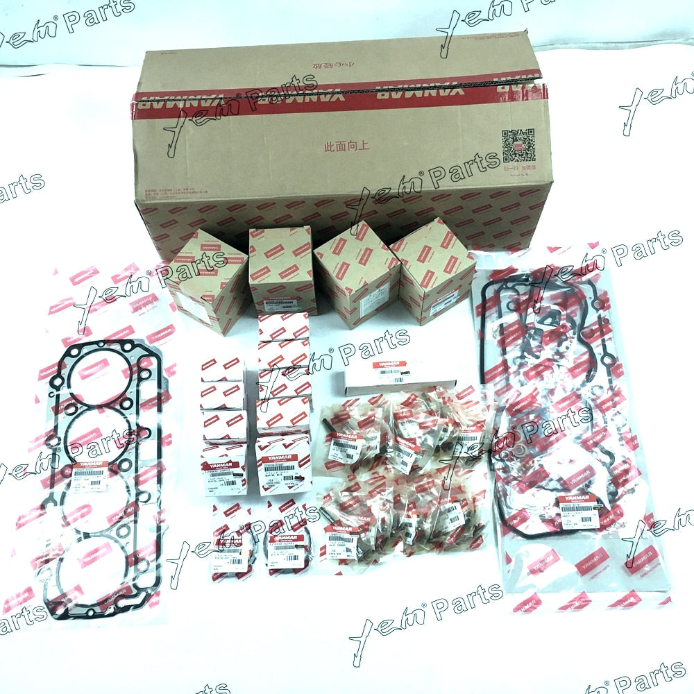 YEM Engine Parts For Yanmar 4TNV98 4TNV98T Engine Rebuild Kit For Takeuchi TL130 TB175 For Yanmar